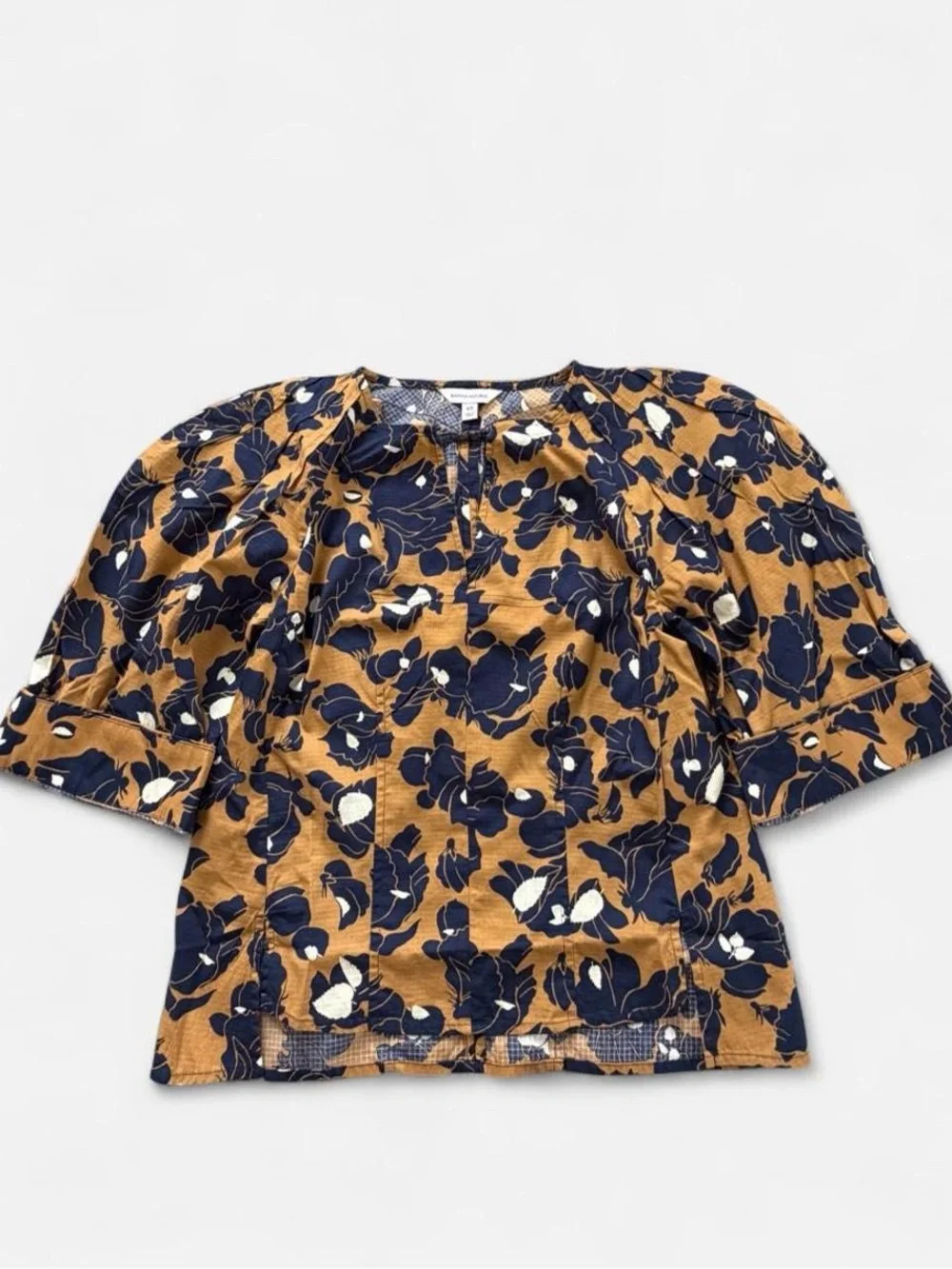 NWOT BANANA REPUBLIC Stretch-Cotton Volume-Sleeve Top